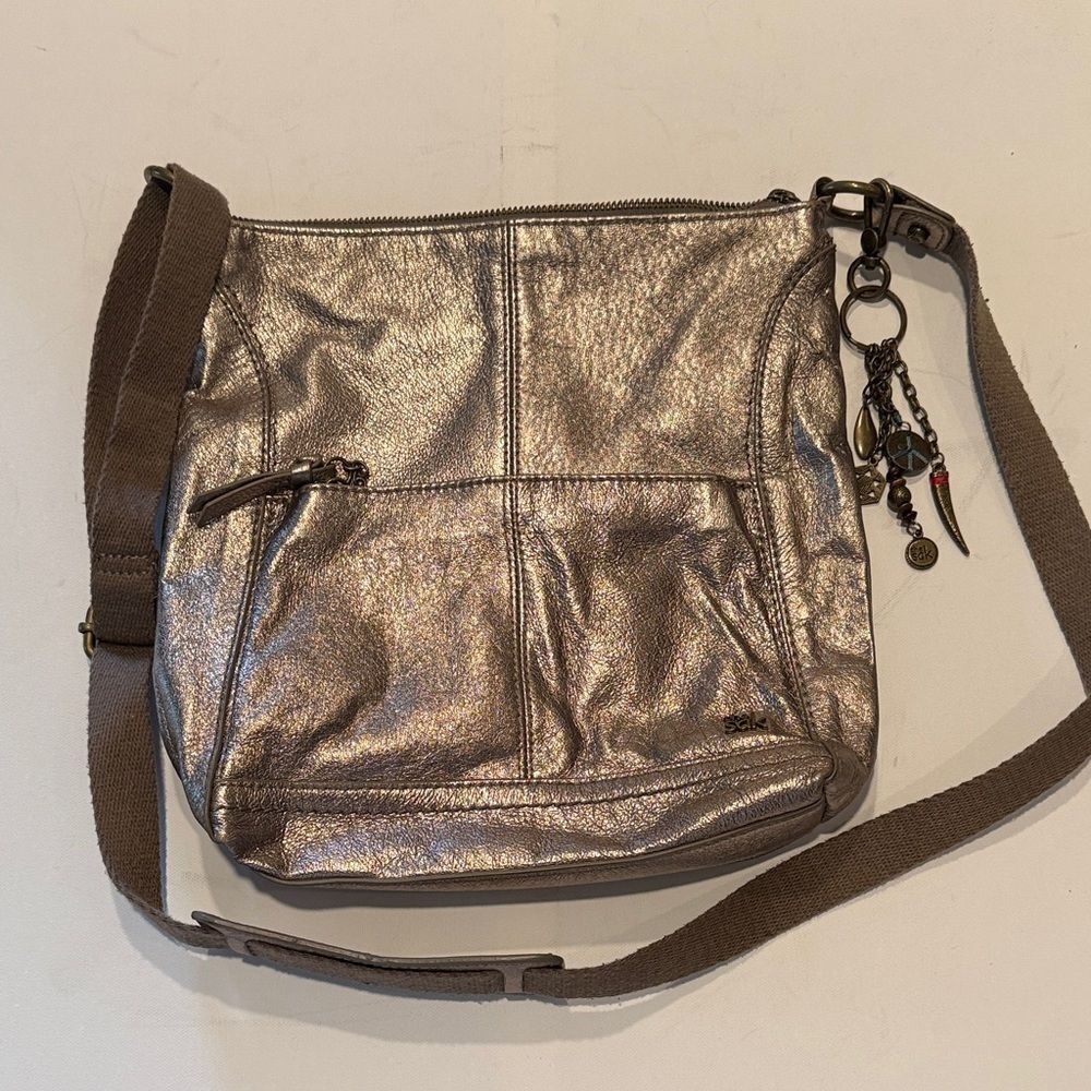 The Sak Metallic Crossbody Bag